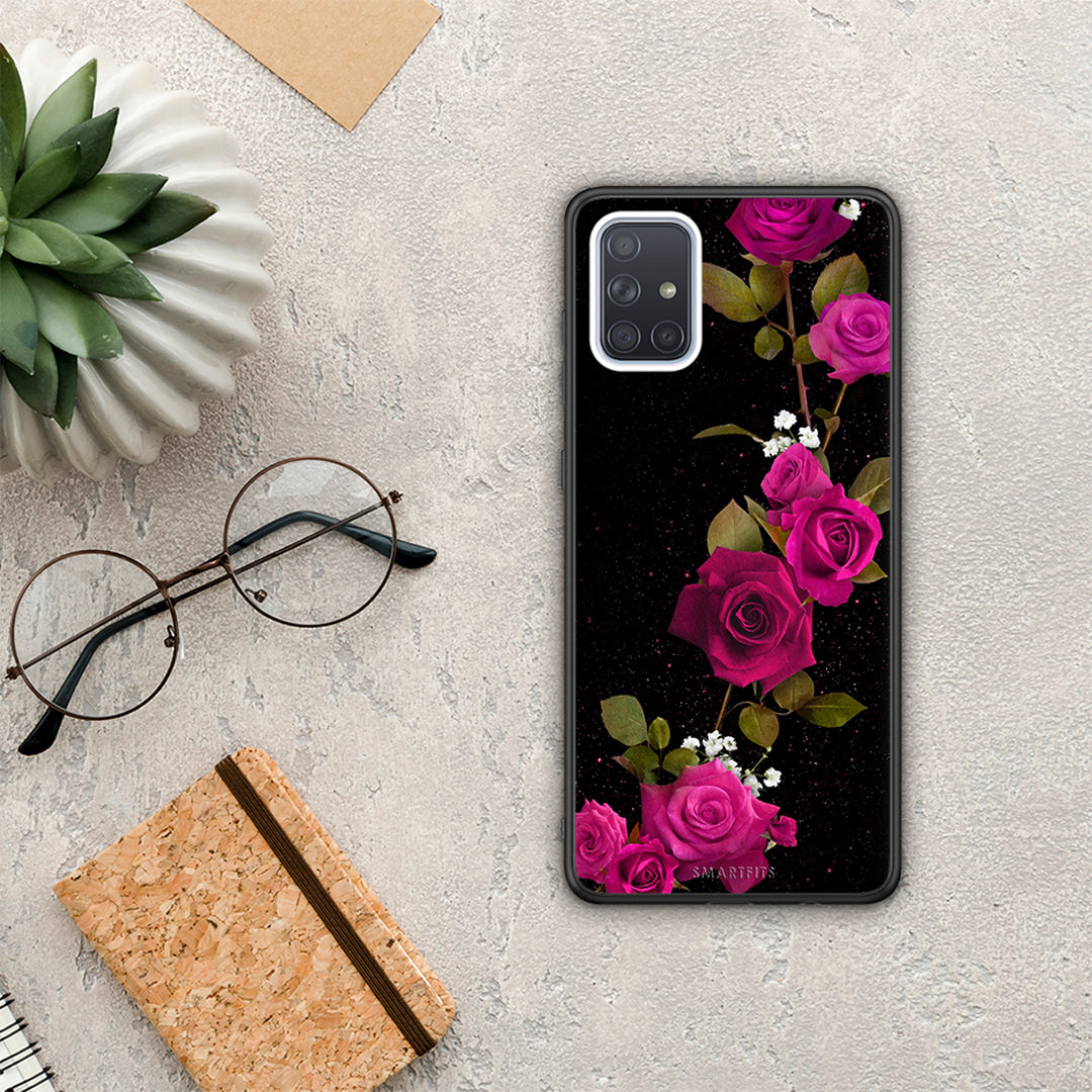 Flower Red Roses - Samsung Galaxy A71 case