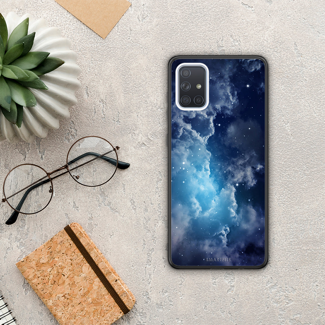 Galactic Blue Sky - Samsung Galaxy A71 case