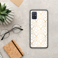 Thumbnail for Geometric Luxury White - Samsung Galaxy A71 case