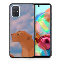 Thumbnail for Θήκη Αγίου Βαλεντίνου Samsung A71 Lion Love 2 από τη Smartfits με σχέδιο στο πίσω μέρος και μαύρο περίβλημα | Samsung A71 Lion Love 2 case with colorful back and black bezels