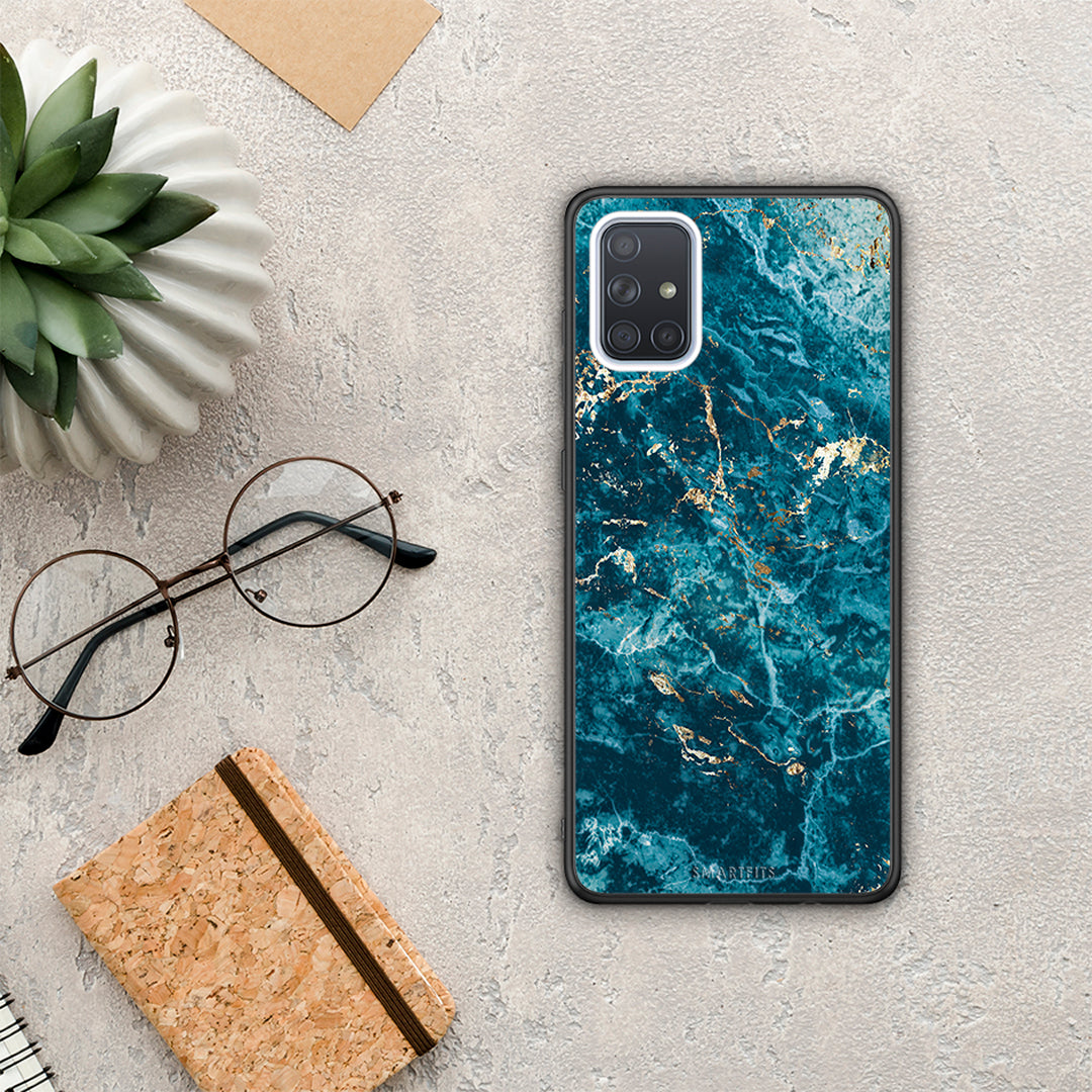 Marble Blue - Samsung Galaxy A71 case