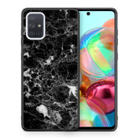 Thumbnail for Θήκη Samsung A71 Male Marble από τη Smartfits με σχέδιο στο πίσω μέρος και μαύρο περίβλημα | Samsung A71 Male Marble case with colorful back and black bezels