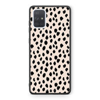 Thumbnail for Samsung A71 New Polka Dots θήκη από τη Smartfits με σχέδιο στο πίσω μέρος και μαύρο περίβλημα | Smartphone case with colorful back and black bezels by Smartfits
