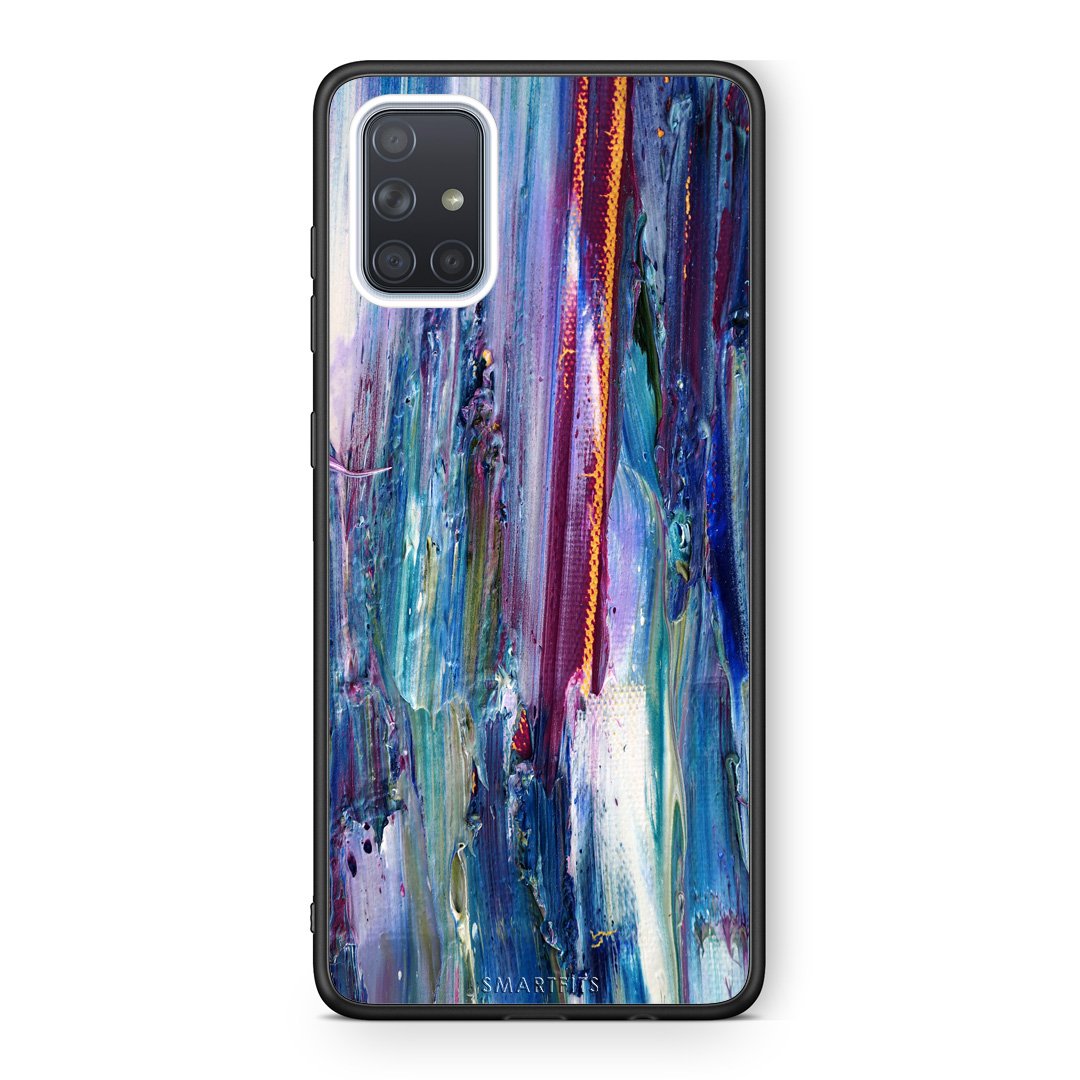 99 - Samsung A71 Paint Winter case, cover, bumper