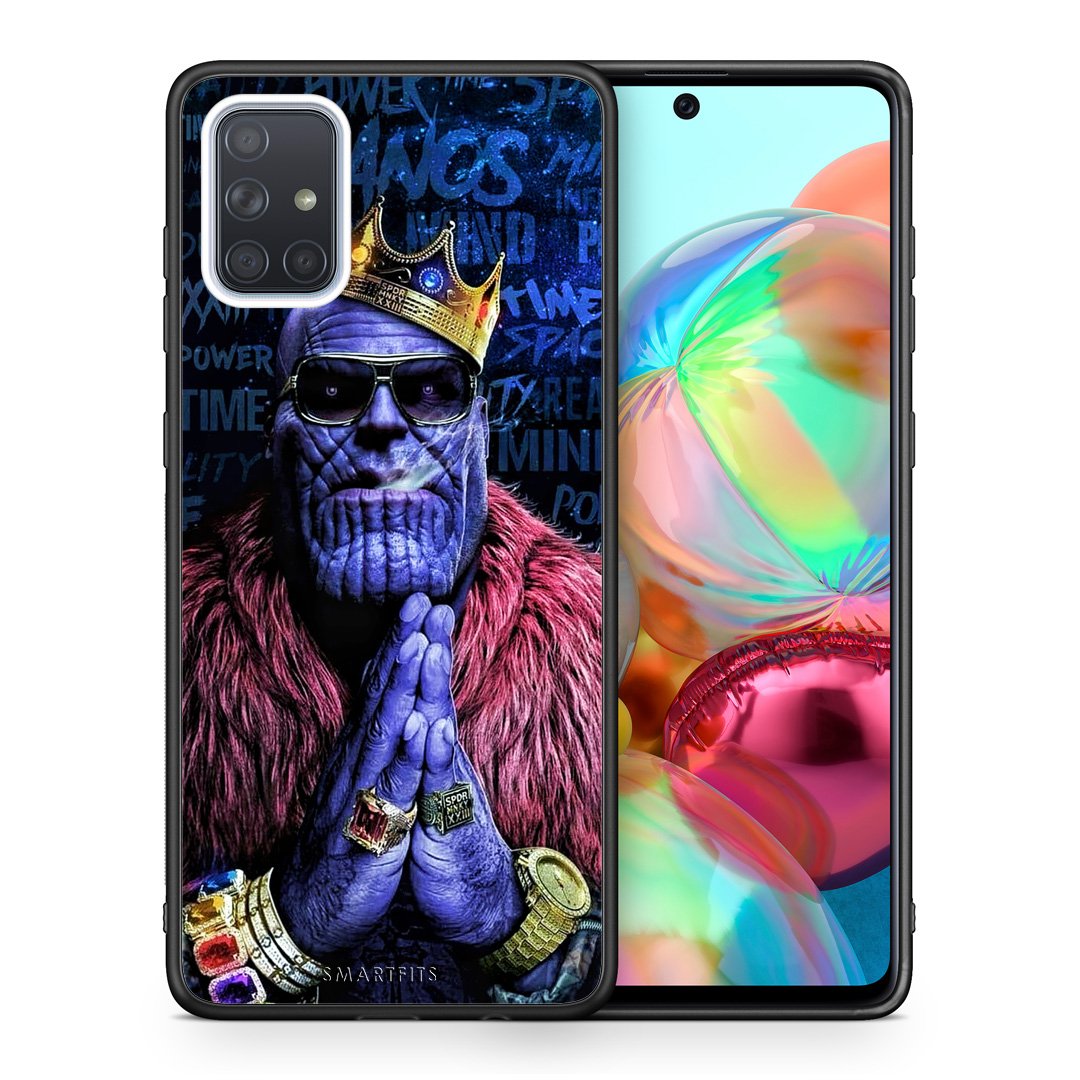 Θήκη Samsung A71 Thanos PopArt από τη Smartfits με σχέδιο στο πίσω μέρος και μαύρο περίβλημα | Samsung A71 Thanos PopArt case with colorful back and black bezels