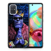 Thumbnail for Θήκη Samsung A71 Thanos PopArt από τη Smartfits με σχέδιο στο πίσω μέρος και μαύρο περίβλημα | Samsung A71 Thanos PopArt case with colorful back and black bezels