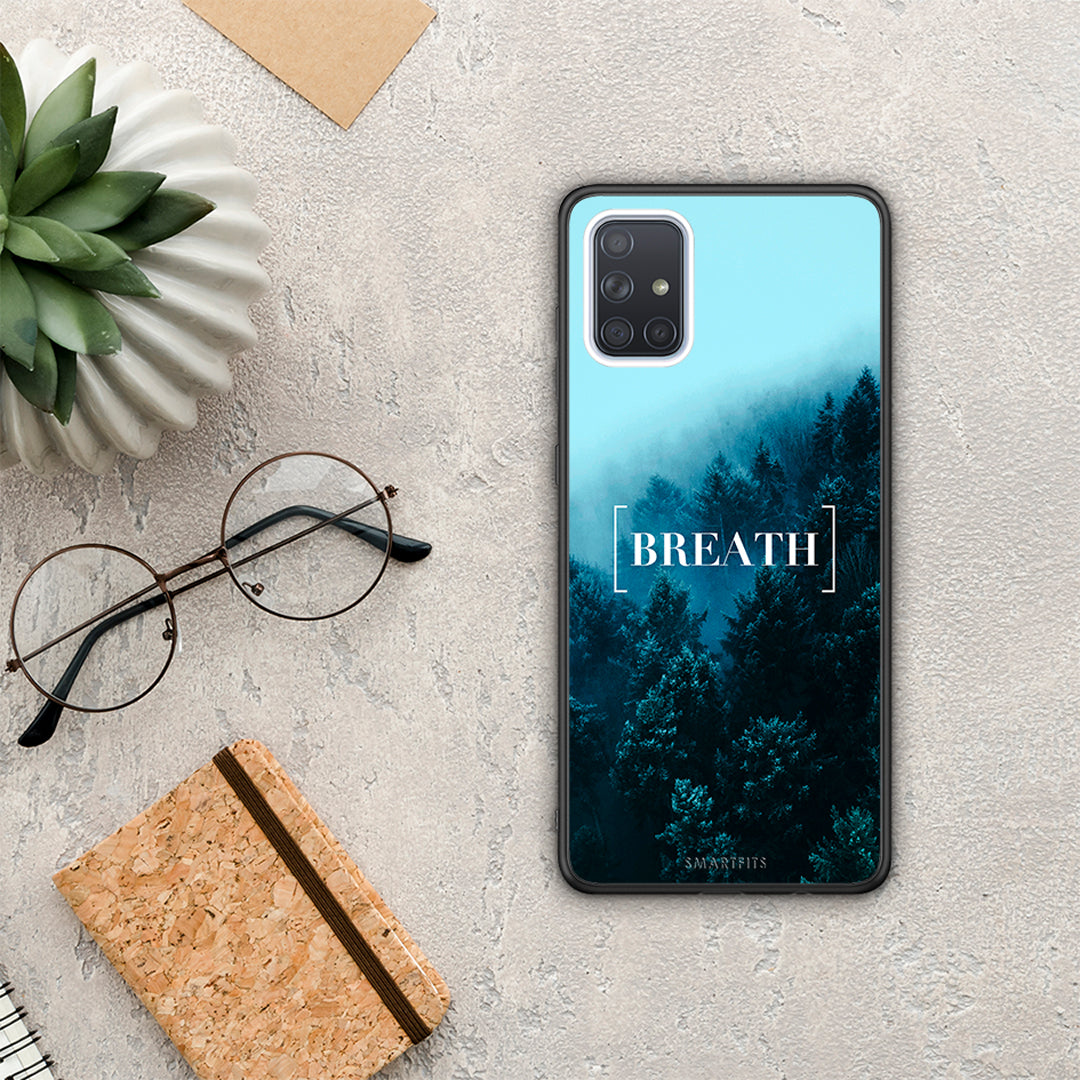 Quote Breath - Samsung Galaxy A71 case