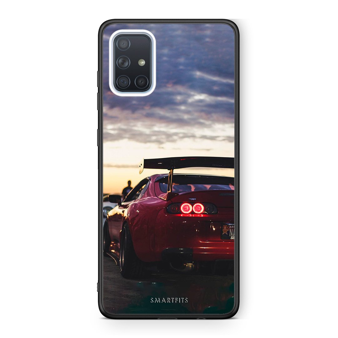 Samsung A71 Racing Supra θήκη από τη Smartfits με σχέδιο στο πίσω μέρος και μαύρο περίβλημα | Smartphone case with colorful back and black bezels by Smartfits