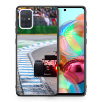 Thumbnail for Θήκη Samsung A71 Racing Vibes από τη Smartfits με σχέδιο στο πίσω μέρος και μαύρο περίβλημα | Samsung A71 Racing Vibes case with colorful back and black bezels