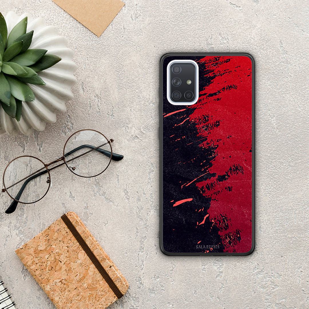 Red Paint - Samsung Galaxy A71 case