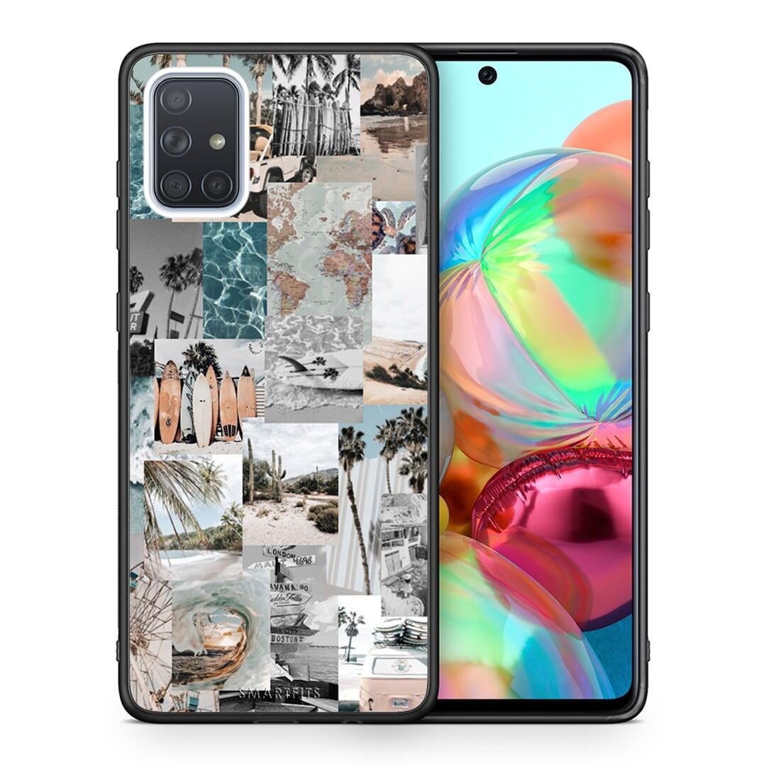 Θήκη Samsung A71 Retro Beach Life από τη Smartfits με σχέδιο στο πίσω μέρος και μαύρο περίβλημα | Samsung A71 Retro Beach Life case with colorful back and black bezels