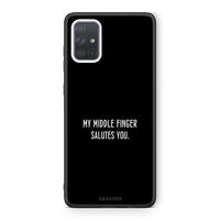 Thumbnail for Samsung A71 Salute θήκη από τη Smartfits με σχέδιο στο πίσω μέρος και μαύρο περίβλημα | Smartphone case with colorful back and black bezels by Smartfits