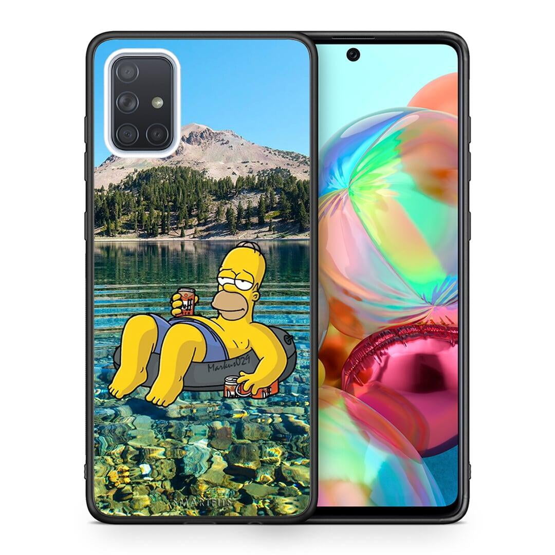 Θήκη Samsung A71 Summer Happiness από τη Smartfits με σχέδιο στο πίσω μέρος και μαύρο περίβλημα | Samsung A71 Summer Happiness case with colorful back and black bezels