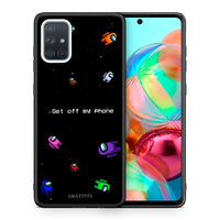 Thumbnail for Θήκη Samsung A71 AFK Text από τη Smartfits με σχέδιο στο πίσω μέρος και μαύρο περίβλημα | Samsung A71 AFK Text case with colorful back and black bezels
