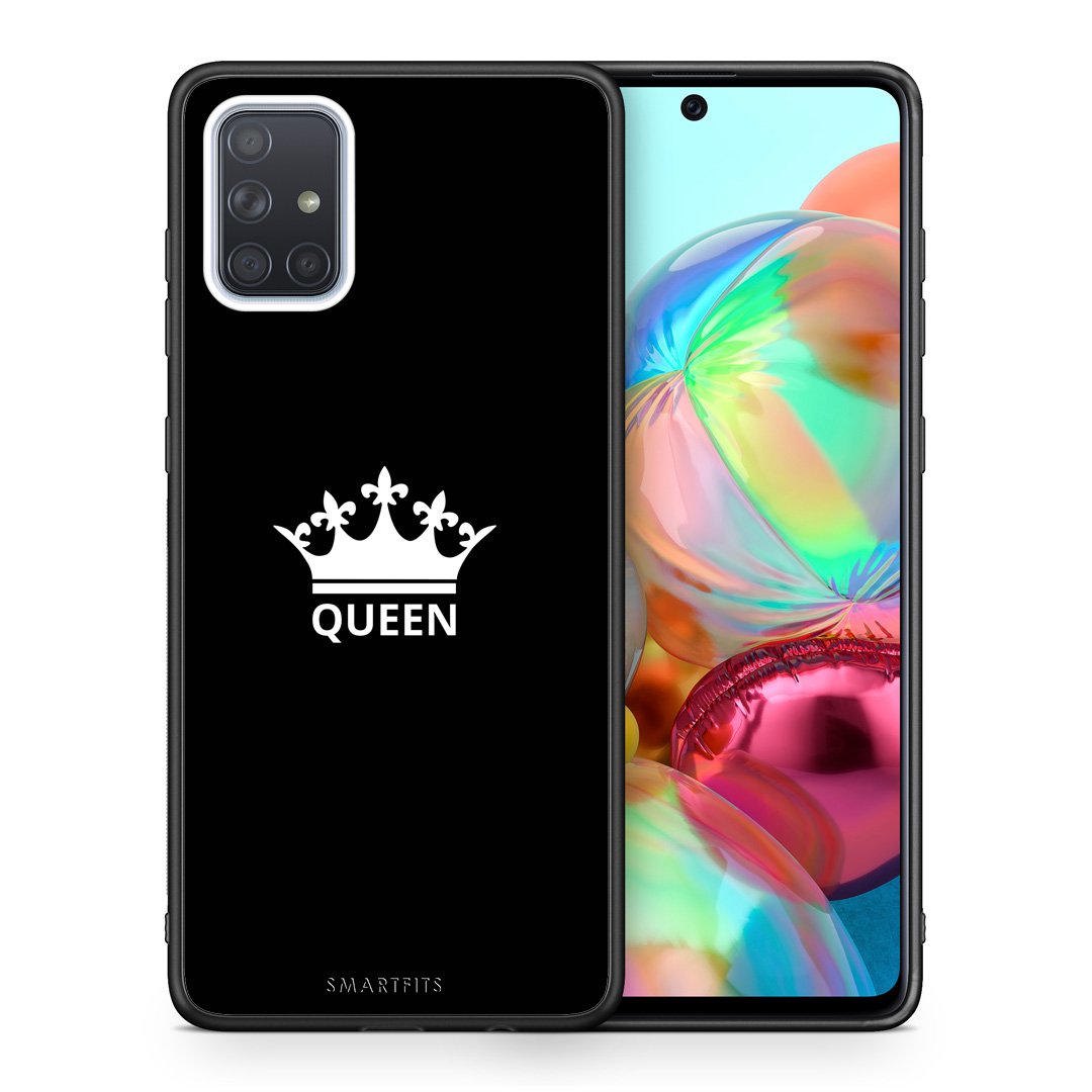 Θήκη Samsung A71 Queen Valentine από τη Smartfits με σχέδιο στο πίσω μέρος και μαύρο περίβλημα | Samsung A71 Queen Valentine case with colorful back and black bezels