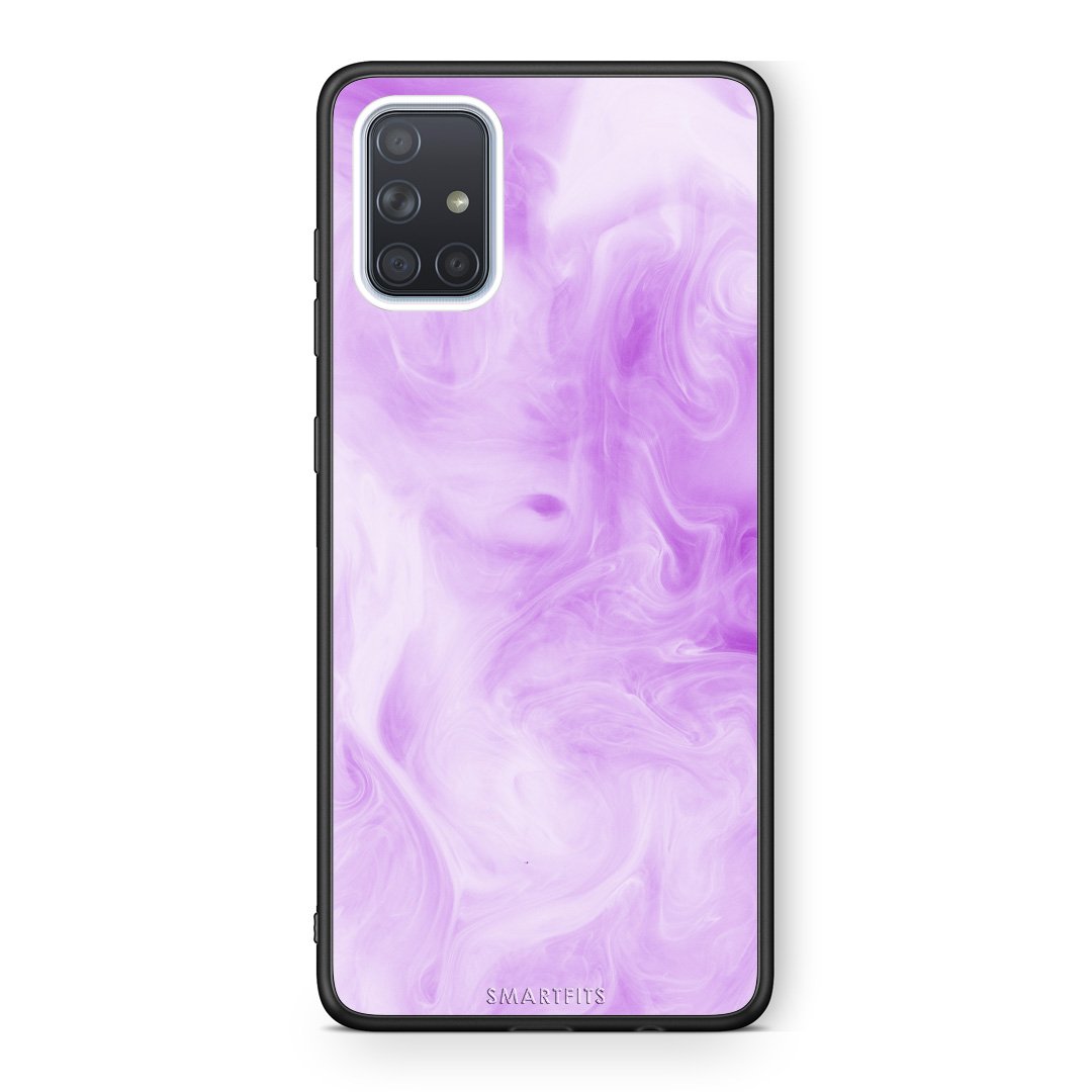 99 - Samsung A51 Watercolor Lavender case, cover, bumper
