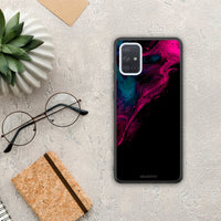 Thumbnail for Watercolor Pink Black - Samsung Galaxy A71 case