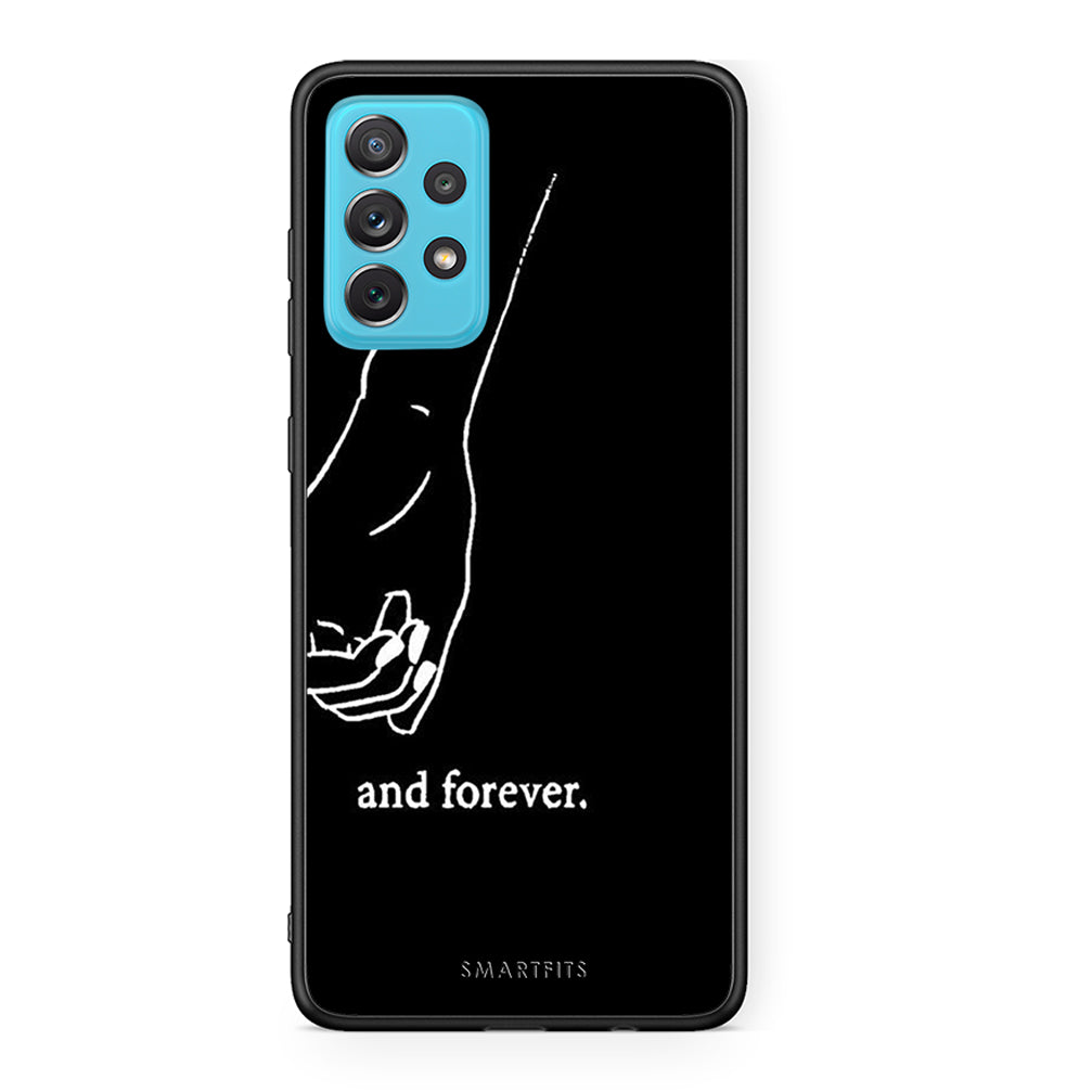Samsung A72 Always & Forever 2 Θήκη Αγίου Βαλεντίνου από τη Smartfits με σχέδιο στο πίσω μέρος και μαύρο περίβλημα | Smartphone case with colorful back and black bezels by Smartfits