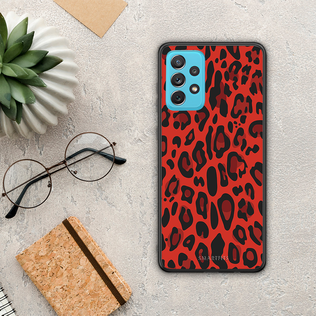 Animal Red Leopard - Samsung Galaxy A72 case