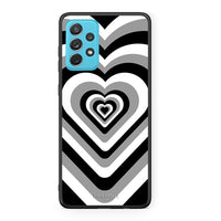 Thumbnail for Samsung A72 Black Hearts θήκη από τη Smartfits με σχέδιο στο πίσω μέρος και μαύρο περίβλημα | Smartphone case with colorful back and black bezels by Smartfits