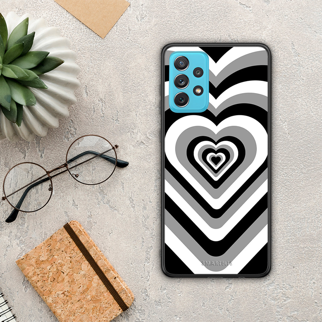 Black Hearts - Samsung Galaxy A72 case