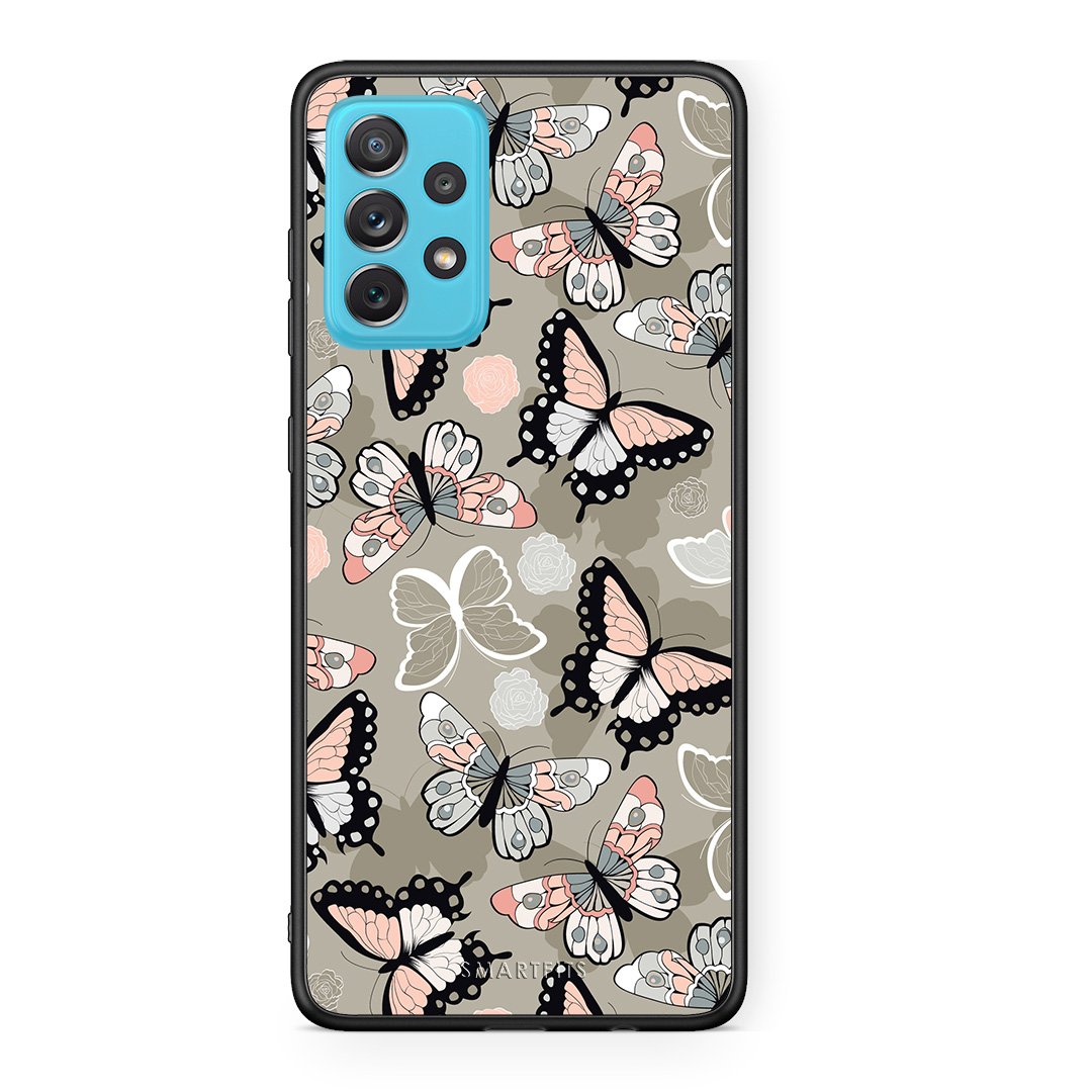 135 - Samsung A72 Butterflies Boho case, cover, bumper