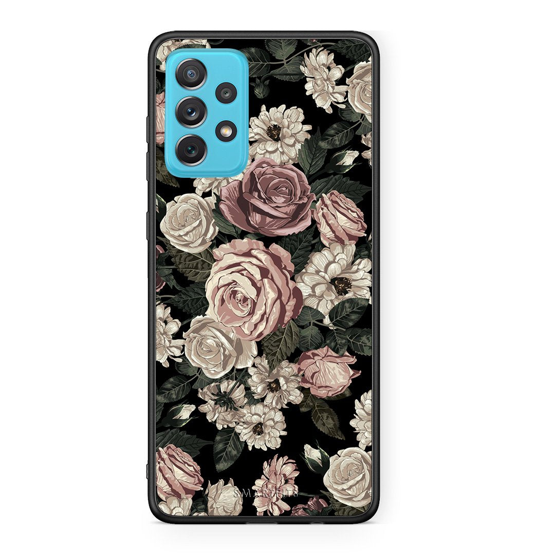 4 - Samsung A72 Wild Roses Flower case, cover, bumper