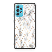 Thumbnail for 44 - Samsung A72 Gold Geometric Marble case, cover, bumper