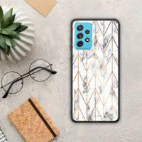 Thumbnail for Marble Gold Geometric - Samsung Galaxy A72 case