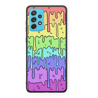 Thumbnail for Samsung A72 Melting Rainbow θήκη από τη Smartfits με σχέδιο στο πίσω μέρος και μαύρο περίβλημα | Smartphone case with colorful back and black bezels by Smartfits