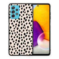 Thumbnail for Θήκη Samsung A72 New Polka Dots από τη Smartfits με σχέδιο στο πίσω μέρος και μαύρο περίβλημα | Samsung A72 New Polka Dots case with colorful back and black bezels