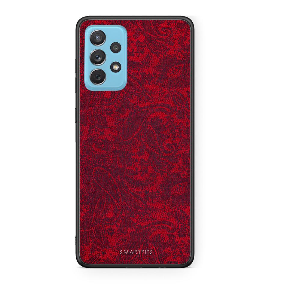 Samsung A72 Paisley Cashmere θήκη από τη Smartfits με σχέδιο στο πίσω μέρος και μαύρο περίβλημα | Smartphone case with colorful back and black bezels by Smartfits