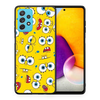 Thumbnail for Θήκη Samsung A72 Sponge PopArt από τη Smartfits με σχέδιο στο πίσω μέρος και μαύρο περίβλημα | Samsung A72 Sponge PopArt case with colorful back and black bezels