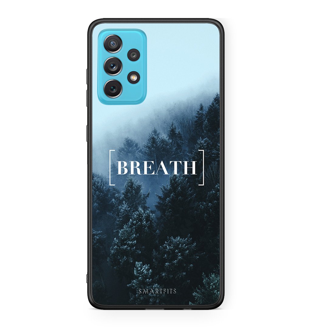 4 - Samsung A72 Breath Quote case, cover, bumper