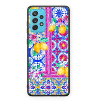 Thumbnail for Samsung A72 Retro Spring θήκη από τη Smartfits με σχέδιο στο πίσω μέρος και μαύρο περίβλημα | Smartphone case with colorful back and black bezels by Smartfits