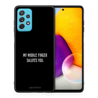 Thumbnail for Θήκη Samsung A72 Salute από τη Smartfits με σχέδιο στο πίσω μέρος και μαύρο περίβλημα | Samsung A72 Salute case with colorful back and black bezels