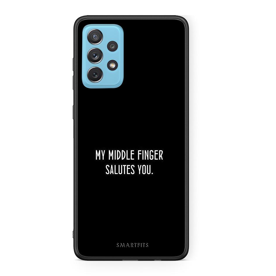 Samsung A72 Salute θήκη από τη Smartfits με σχέδιο στο πίσω μέρος και μαύρο περίβλημα | Smartphone case with colorful back and black bezels by Smartfits