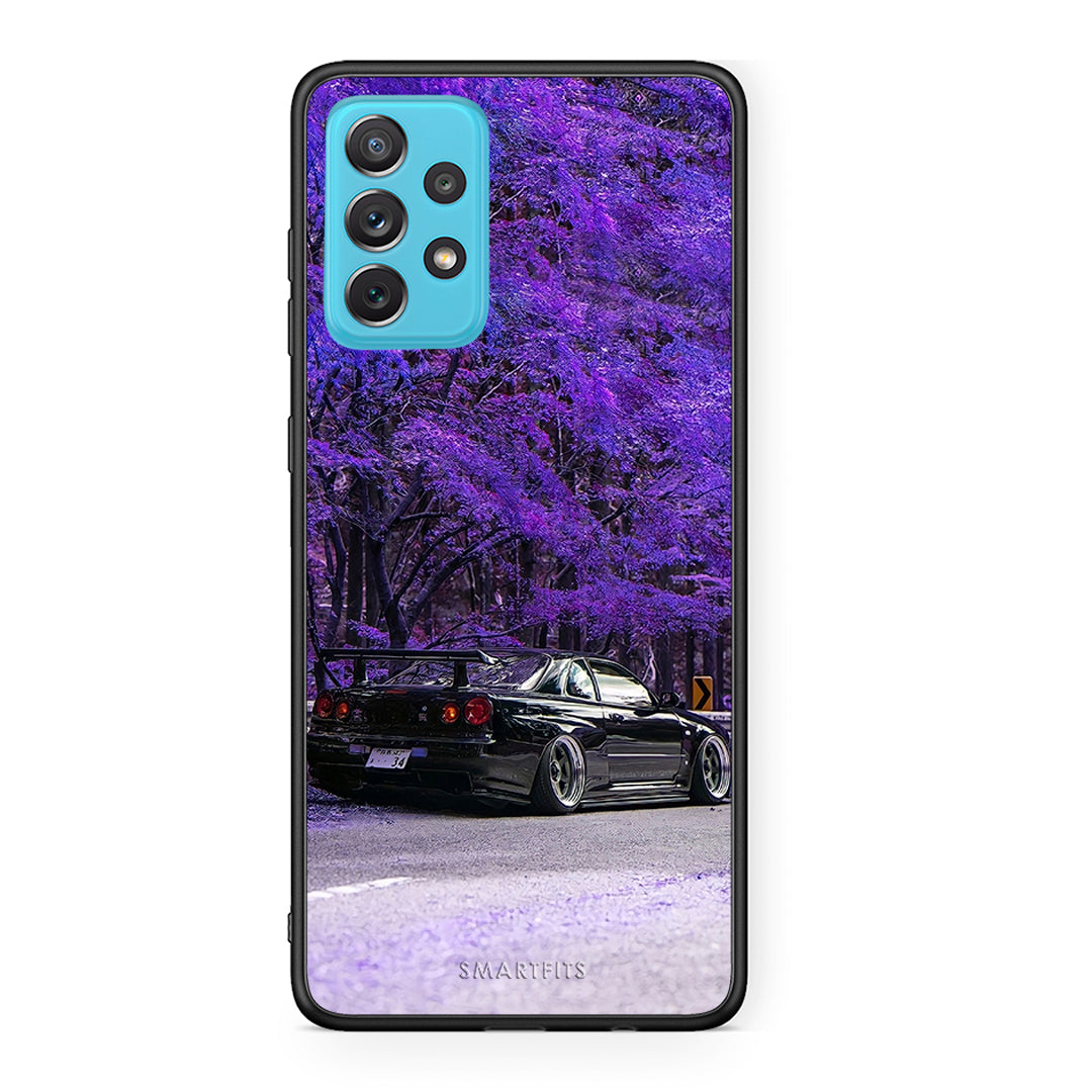 Samsung A72 Super Car Θήκη Αγίου Βαλεντίνου από τη Smartfits με σχέδιο στο πίσω μέρος και μαύρο περίβλημα | Smartphone case with colorful back and black bezels by Smartfits