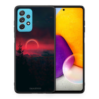 Thumbnail for Θήκη Samsung A72 Sunset Tropic από τη Smartfits με σχέδιο στο πίσω μέρος και μαύρο περίβλημα | Samsung A72 Sunset Tropic case with colorful back and black bezels