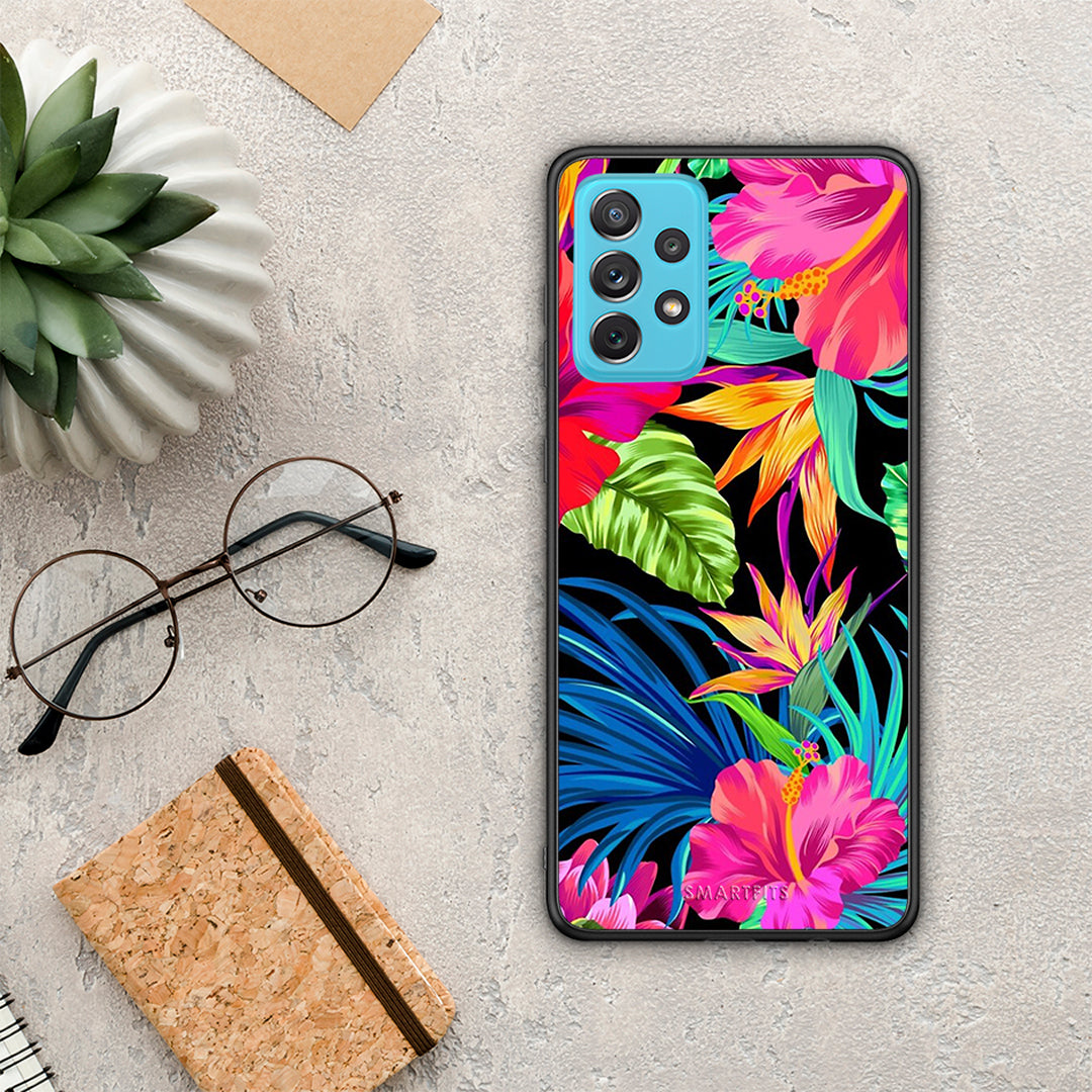 Tropical Flowers - Samsung Galaxy A72 case