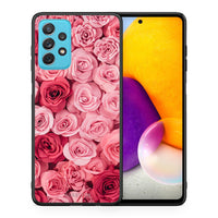 Thumbnail for Θήκη Samsung A72 RoseGarden Valentine από τη Smartfits με σχέδιο στο πίσω μέρος και μαύρο περίβλημα | Samsung A72 RoseGarden Valentine case with colorful back and black bezels