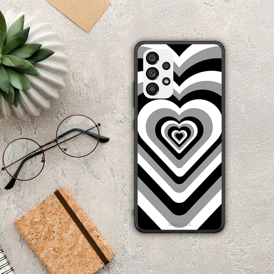 Black Hearts - Samsung Galaxy A73 5G case