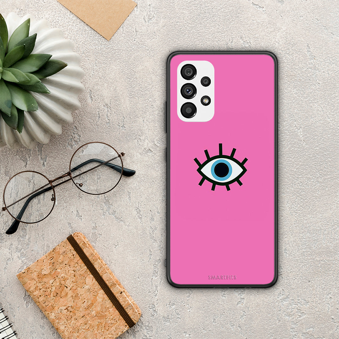 Blue Eye Pink - Samsung Galaxy A73 5G case