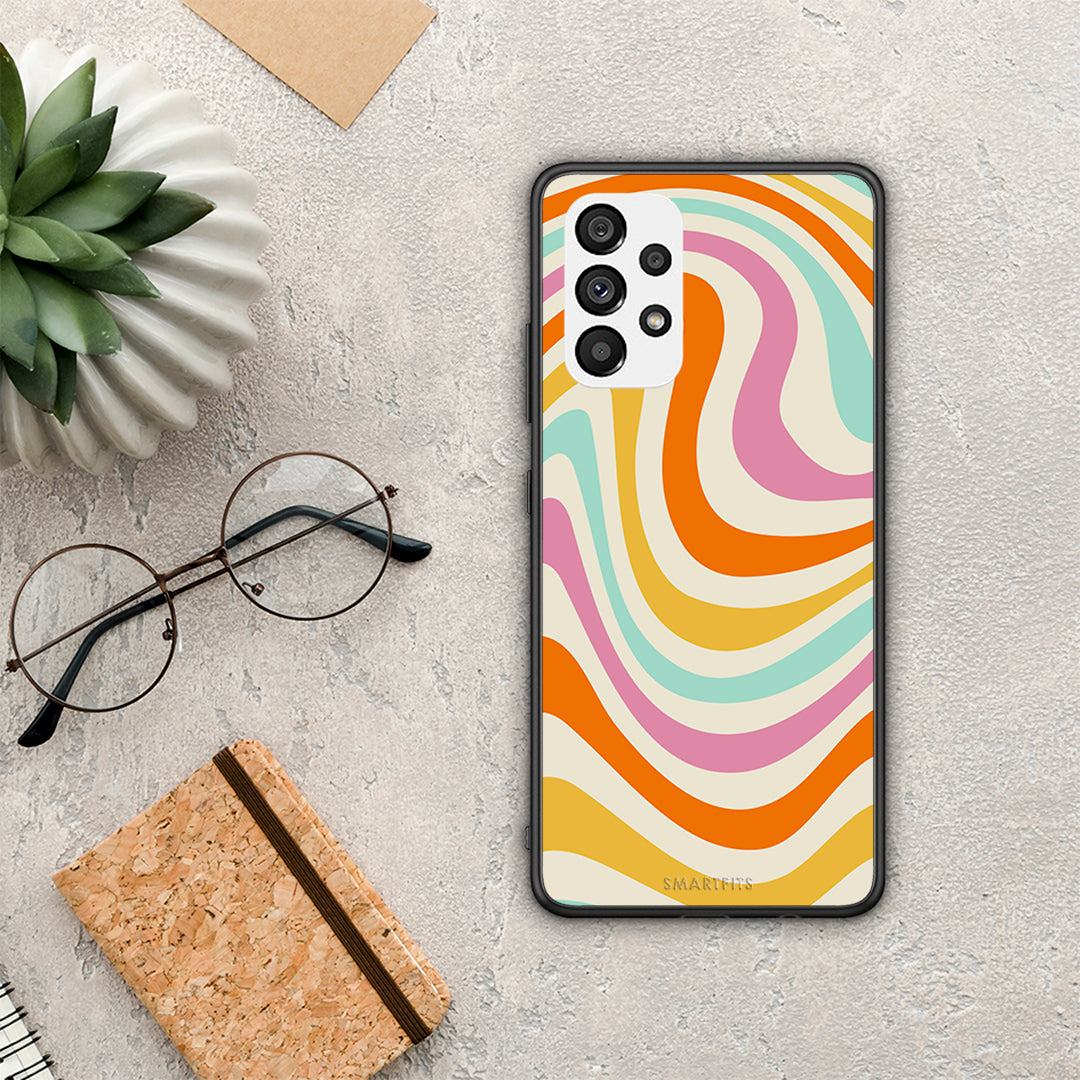 Colorful Waves - Samsung Galaxy A73 5G case