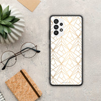 Thumbnail for Geometric Luxury White - Samsung Galaxy A73 5G case