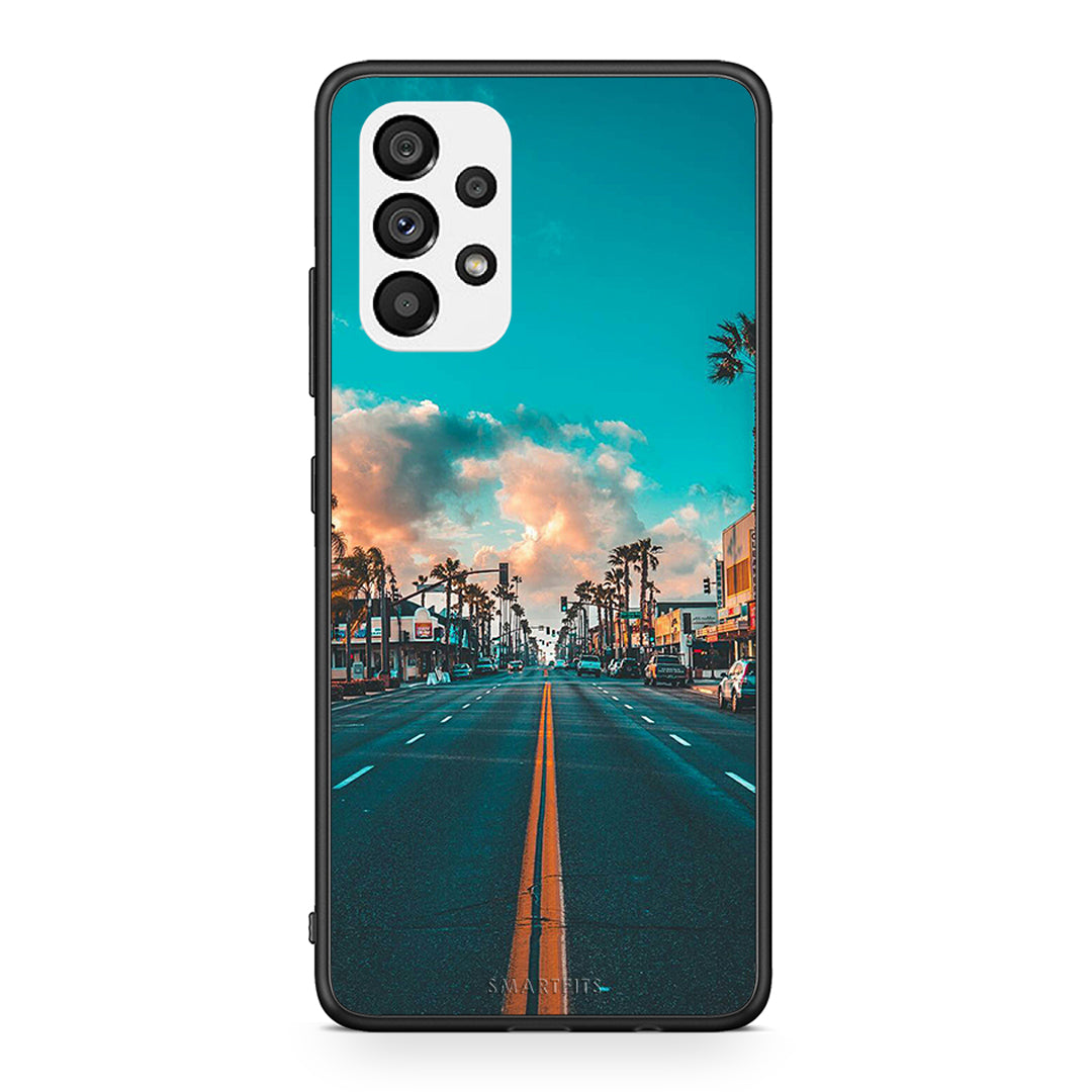 4 - Samsung A73 5G City Landscape case, cover, bumper