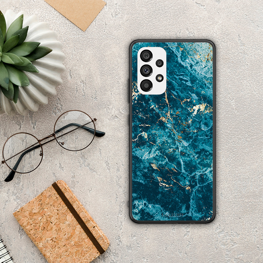 Marble Blue - Samsung Galaxy A73 5G case