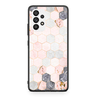 Thumbnail for 4 - Samsung A73 5G Hexagon Pink Marble case, cover, bumper