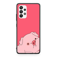 Thumbnail for Samsung A73 5G Pig Love 1 Θήκη Αγίου Βαλεντίνου από τη Smartfits με σχέδιο στο πίσω μέρος και μαύρο περίβλημα | Smartphone case with colorful back and black bezels by Smartfits