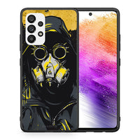 Thumbnail for Θήκη Samsung A73 5G Mask PopArt από τη Smartfits με σχέδιο στο πίσω μέρος και μαύρο περίβλημα | Samsung A73 5G Mask PopArt case with colorful back and black bezels